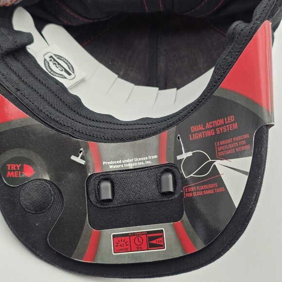 International Harvester Hat Cap Strap Back Mens One Size Red Black LED POWERCAP - Picture 7 of 11